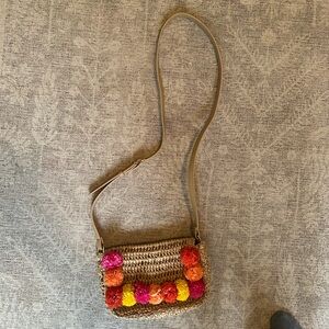Rattan crossbody bag